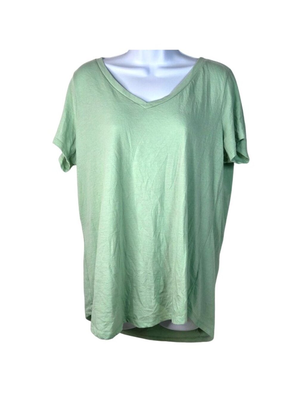 Torrid Womens Classic Fit V-Neck Mint Green T-Shirt Size 1